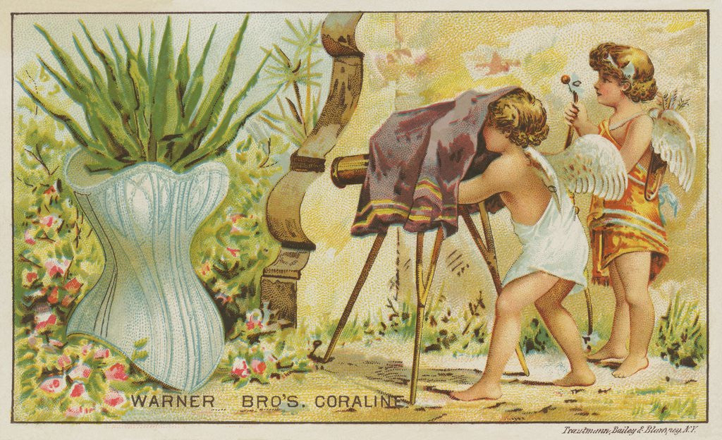 Detail of Warner Brother's Coraline Corset advertisement by Anonymous