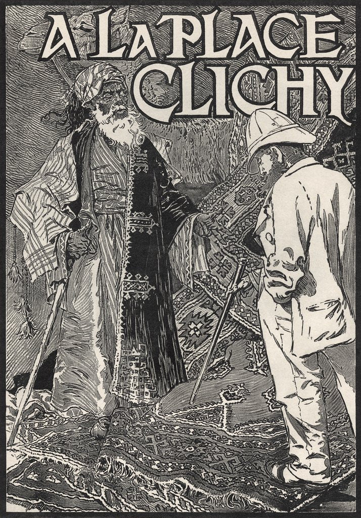 Detail of A la Place Clichy poster by Eugene Grasset