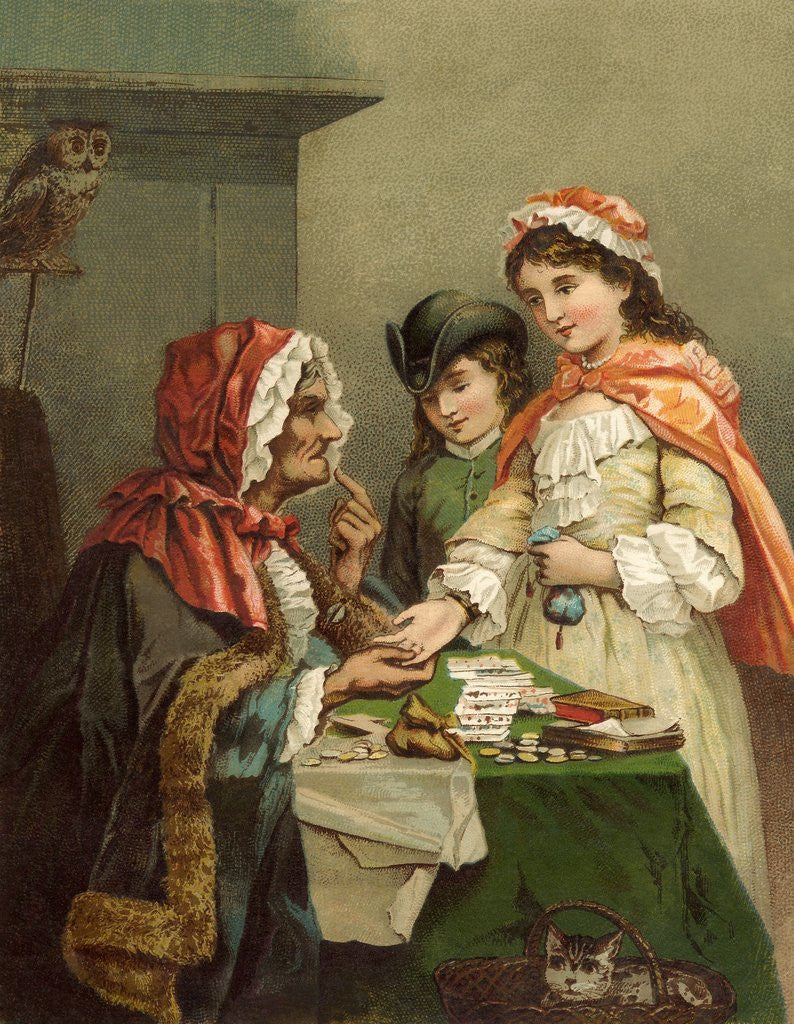 Detail of The Gipsy Fortune-Teller by Anonymous