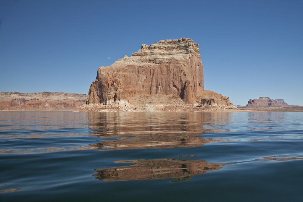 Detail of Reflections of red rock canyons of Lake Powell by Anonymous