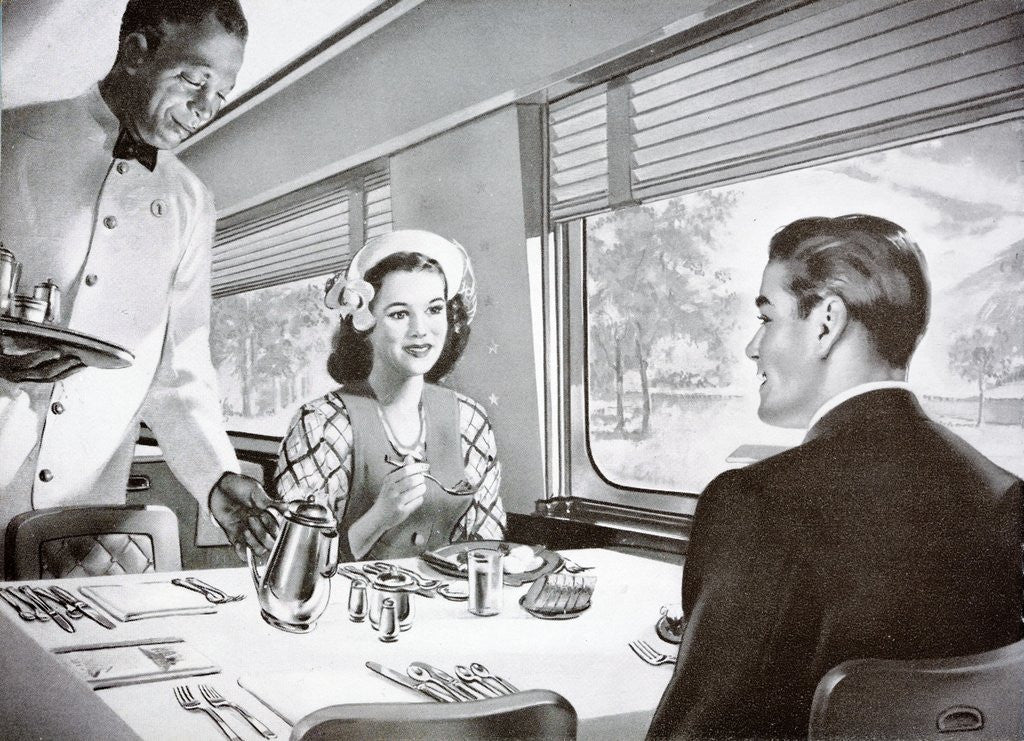 Image from a publicity booklet for The Jeffersonian, a de-luxe streamliner by Corbis