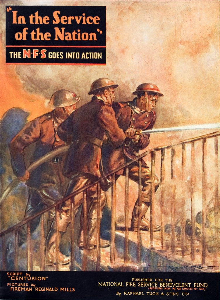 Detail of A contemporary Word War II booklet for the National Fire Service Benevolent Fund by Anonymous