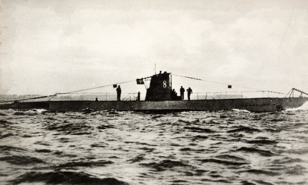 Detail of German submarine U-8 was a Type IIB U-boat of the German Kriegsmarine, based out of Kiel during World War II by Corbis