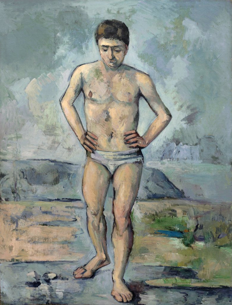 Detail of Le Grand Baigneur (The Large Bather) by Paul Cezanne