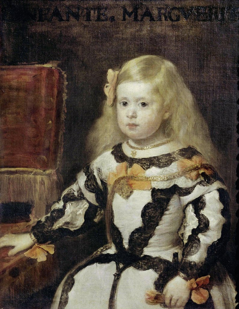 Detail of Portrait of the Infanta Margarita by Diego Velazquez