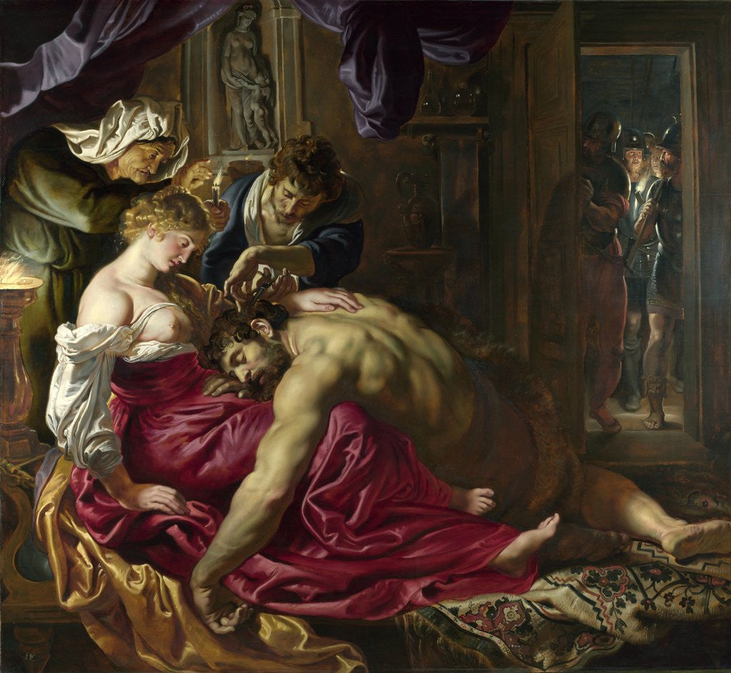 Detail of Samson and Delilah by Peter Paul Rubens