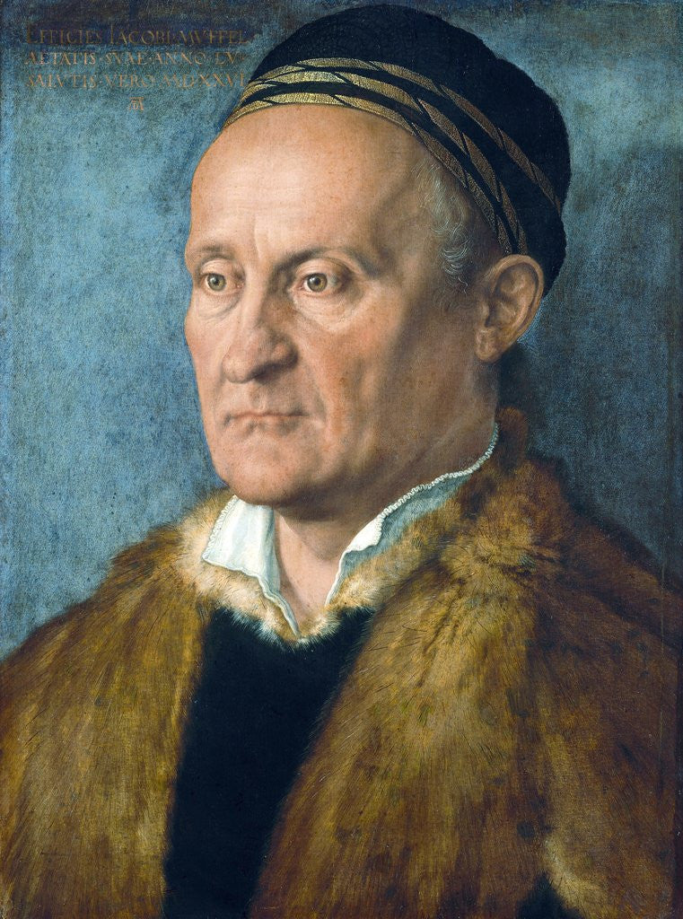 Detail of Portrait of Jakob Muffel by Albrecht Dürer