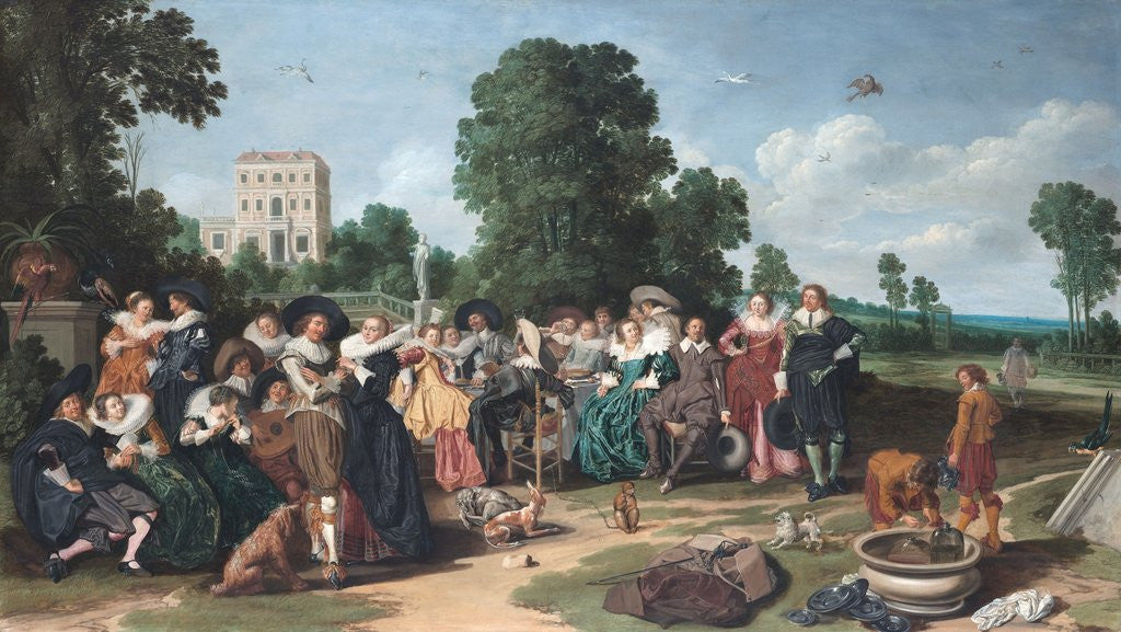 Detail of Fete Champetre by Dirck Hals