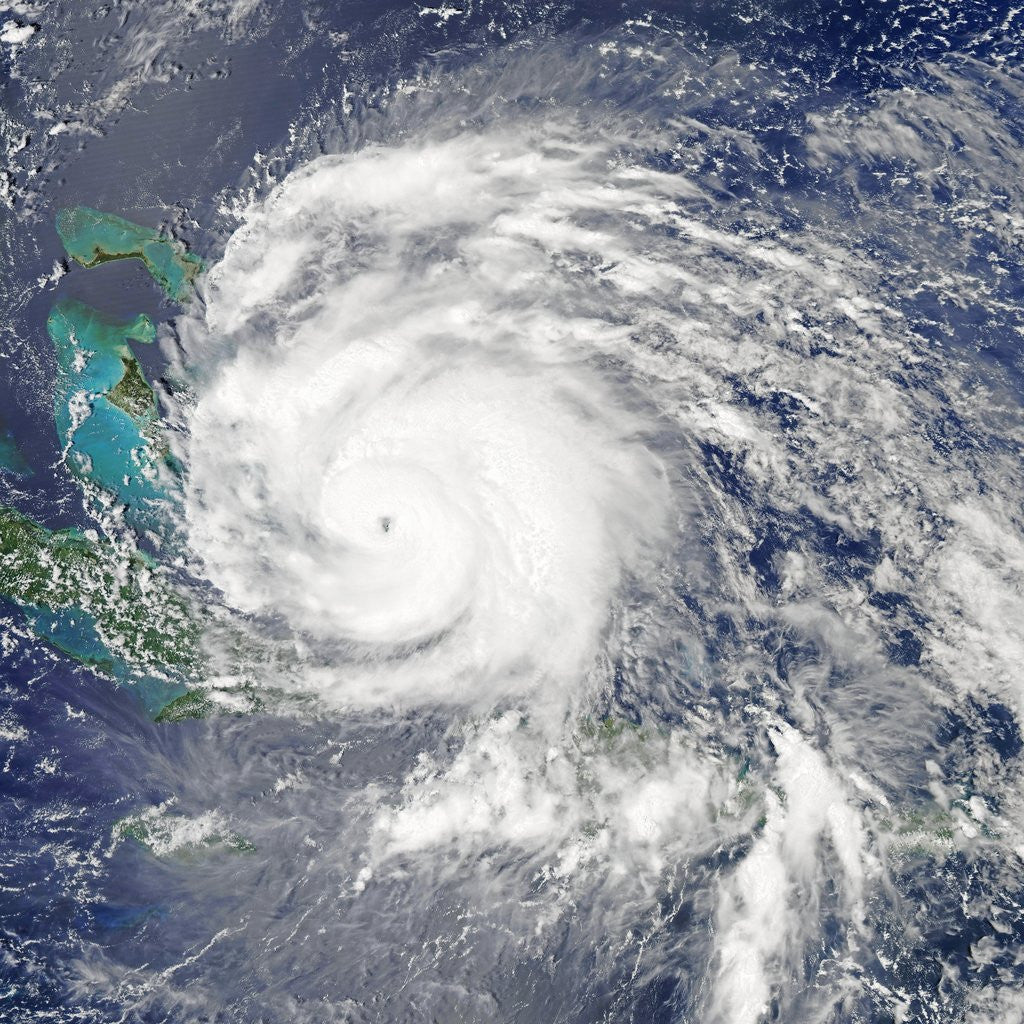 Detail of Hurricane Irene over the Bahamas on August 24, 2011 by Anonymous