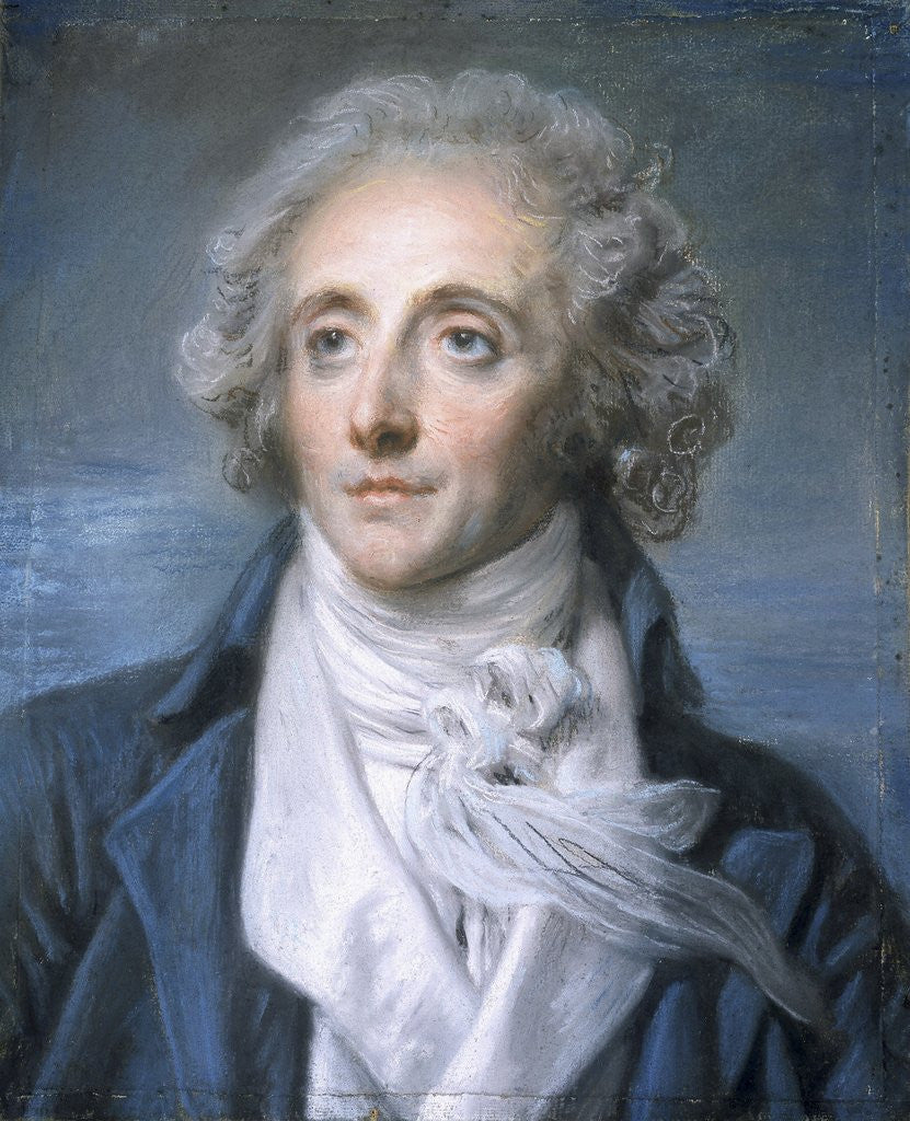 Detail of Portrait of Nicolas-Pierre-Baptiste Anselme, called Baptiste aine by Jean-Baptiste Greuze
