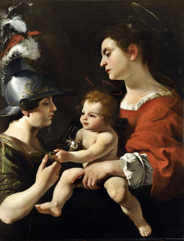 Detail of The Virgin and the Child with St. Michael by Rutilio Manetti