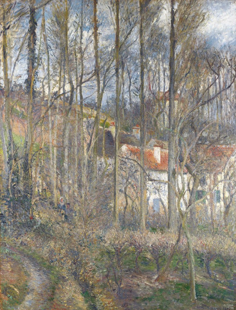Detail of Pontoise - the Cite des Boeufs and the Hermitage by Camille Pissarro