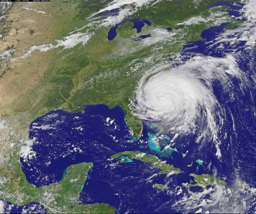 Detail of Hurricane Irene on August 26, 2011 by Anonymous