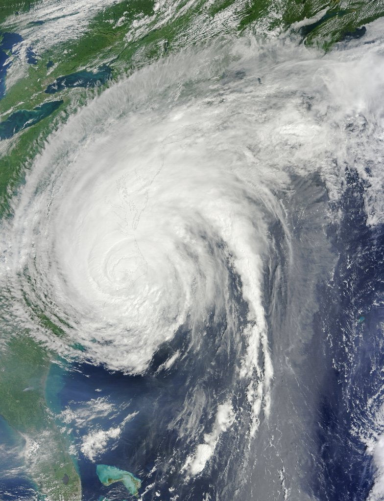 Detail of Hurricane Irene on August 27, 2011 by Anonymous