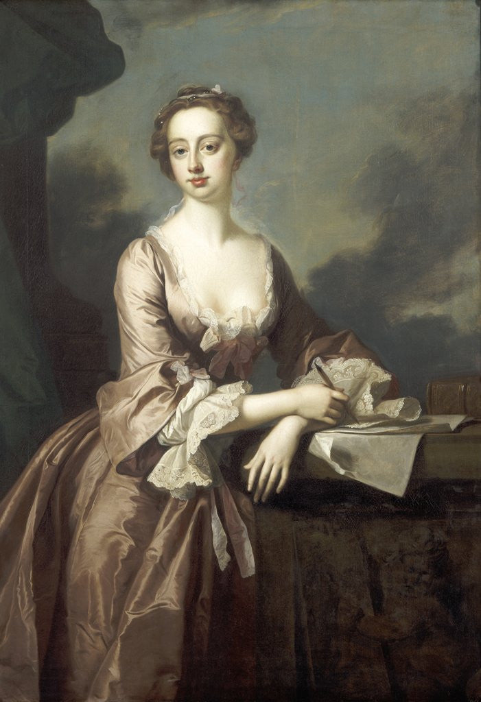 Detail of Mary Finch, Viscountess Andover by Thomas Hudson