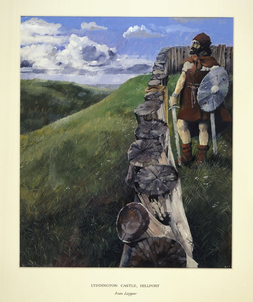 Detail of Soldier at Lyddington Castle Hillfort, Leicestershire by Anonymous