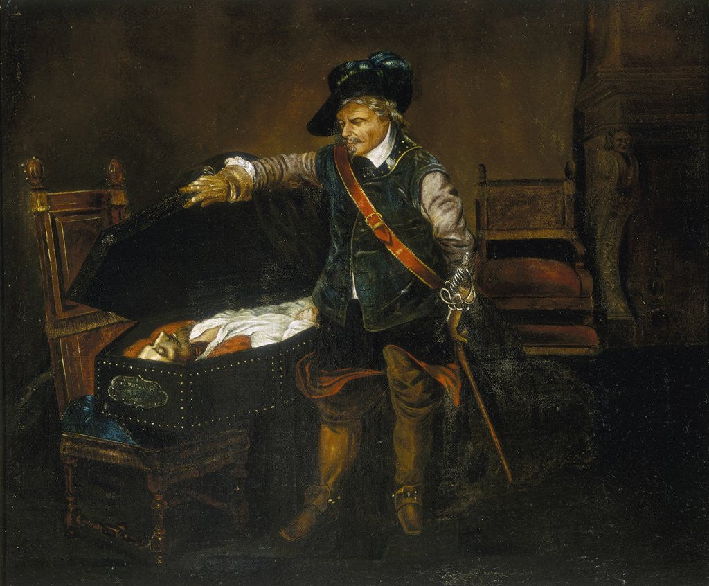 Detail of Cromwell Gazing at the Body of Charles I by Anonymous