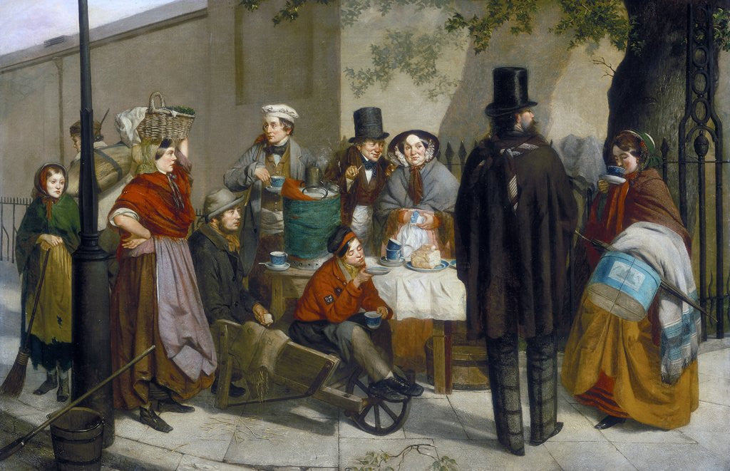 Detail of A Coffee Stall by Charles Hunt II
