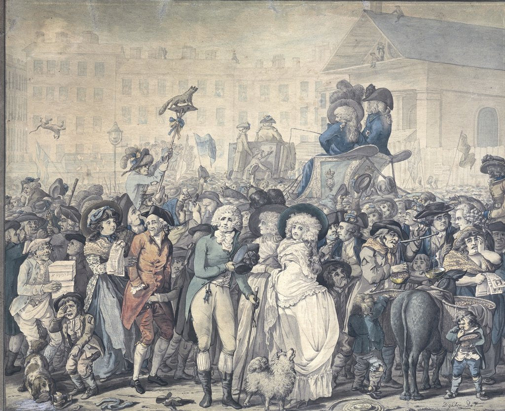 Detail of Detail of Westminster Election of 1788 by Robert Dighton