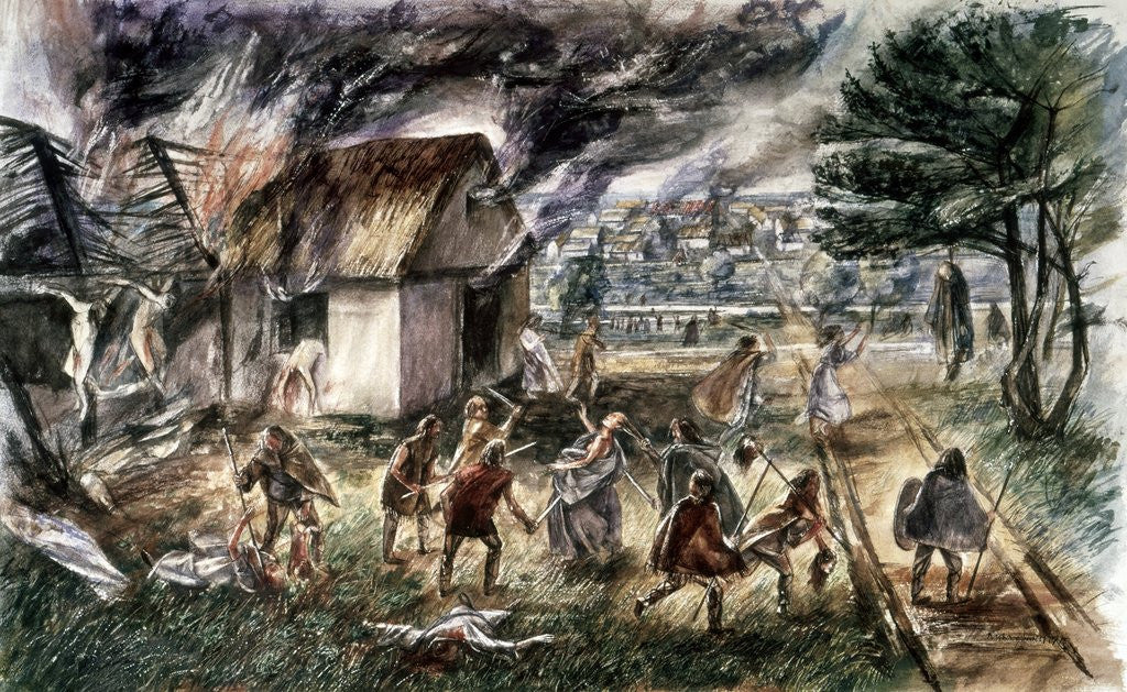 Detail of Massacre at Londinium in 60 A.D. by Anonymous