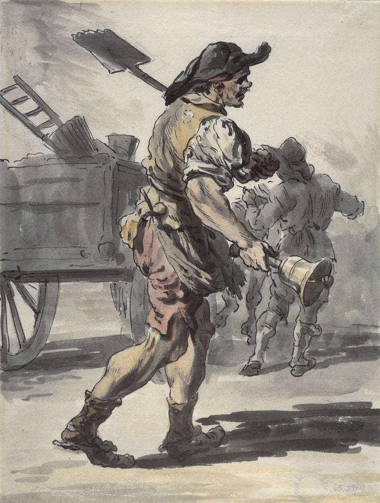 Detail of A London coalman by Paul Sandby