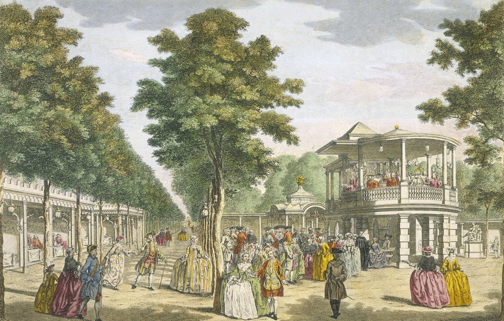 Detail of Vauxhall Gardens, Lambeth by Anonymous