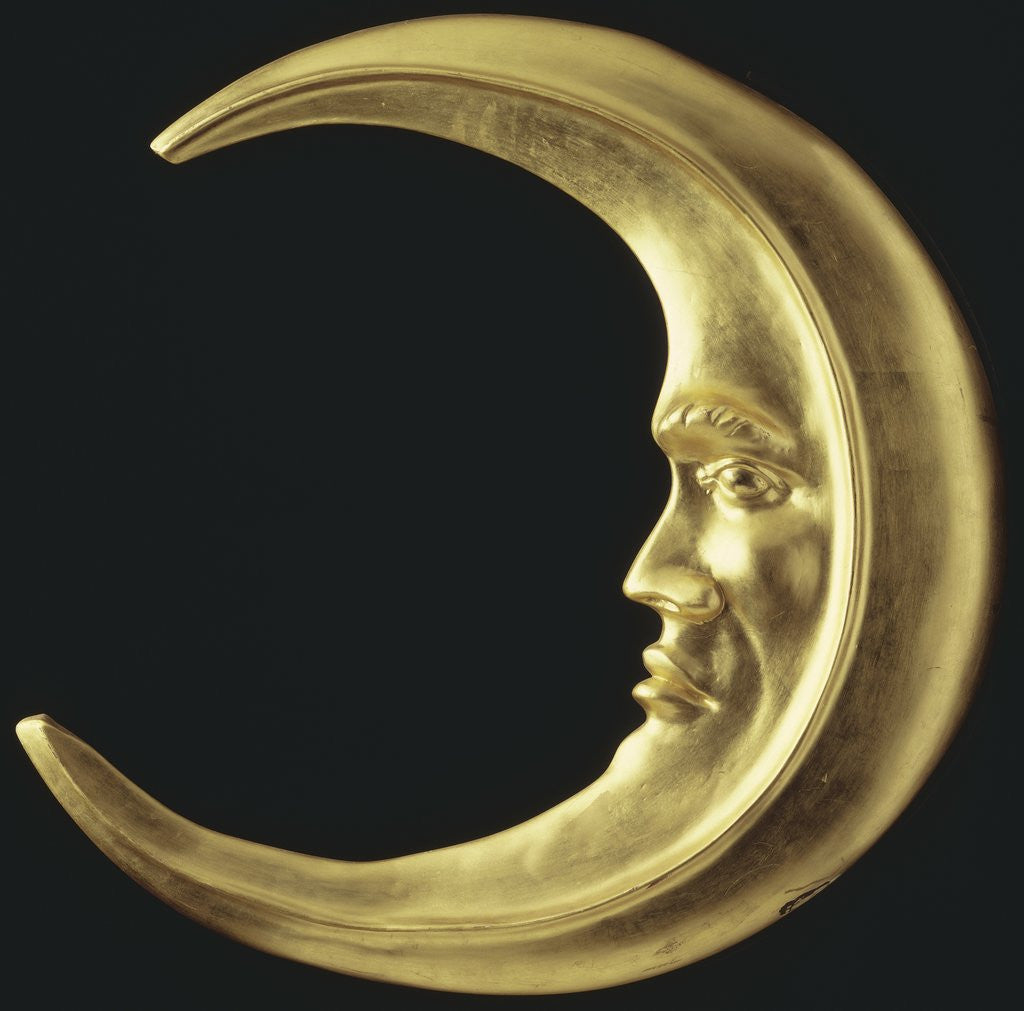 Detail of Gilded crescent moon by Anonymous