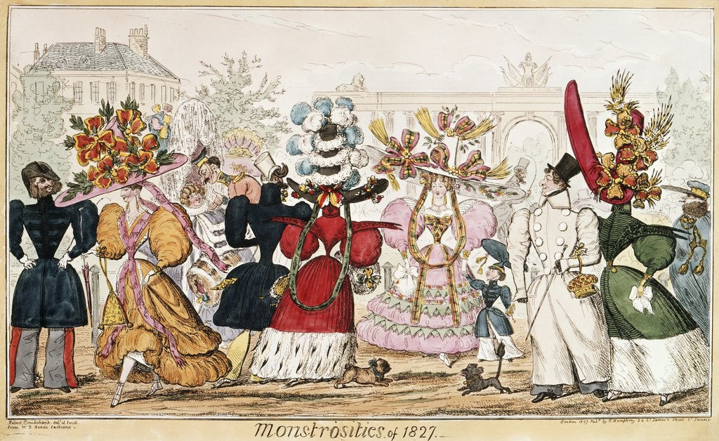 Detail of Monstrosities of 1827 by Anonymous