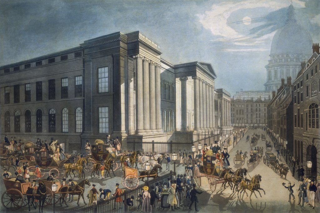 Detail of The Royal Mail starting from the General Post Office, St Martin's le Grand, London by Anonymous