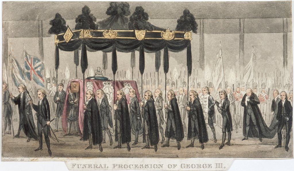 Detail of Funeral Procession of George III by Corbis