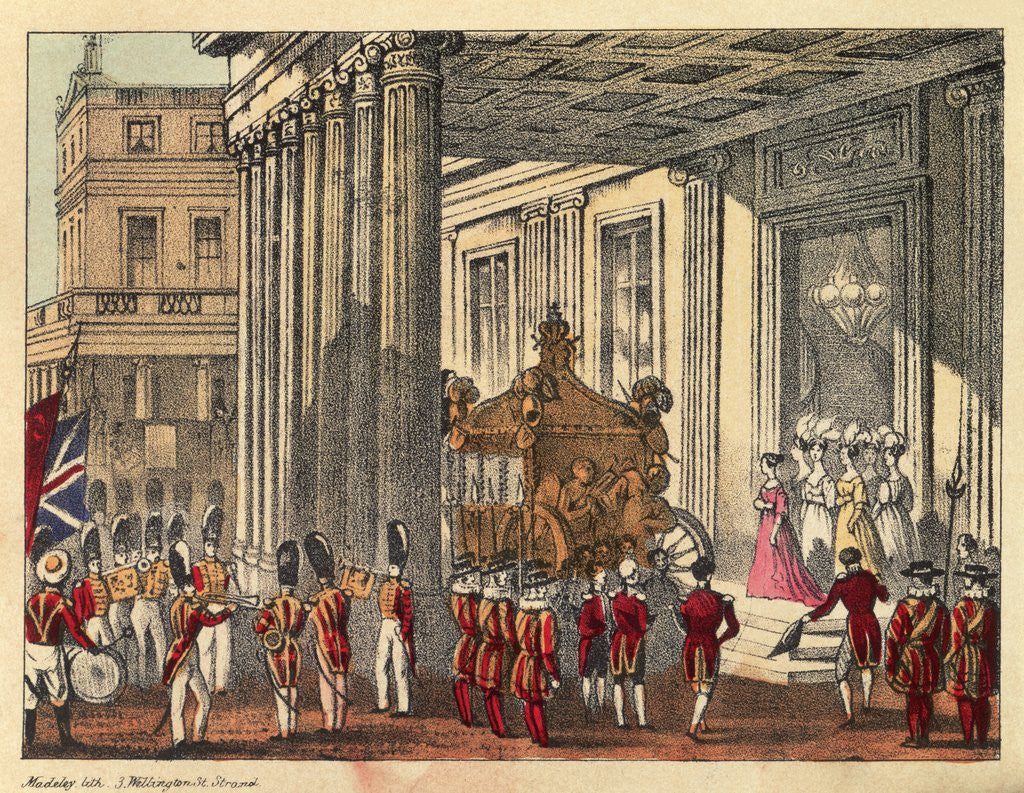 Detail of Her Majesty leaving Buckingham Palace by Anonymous