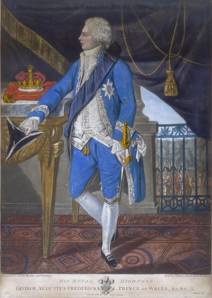 Detail of George IV as Prince of Wales by Anonymous