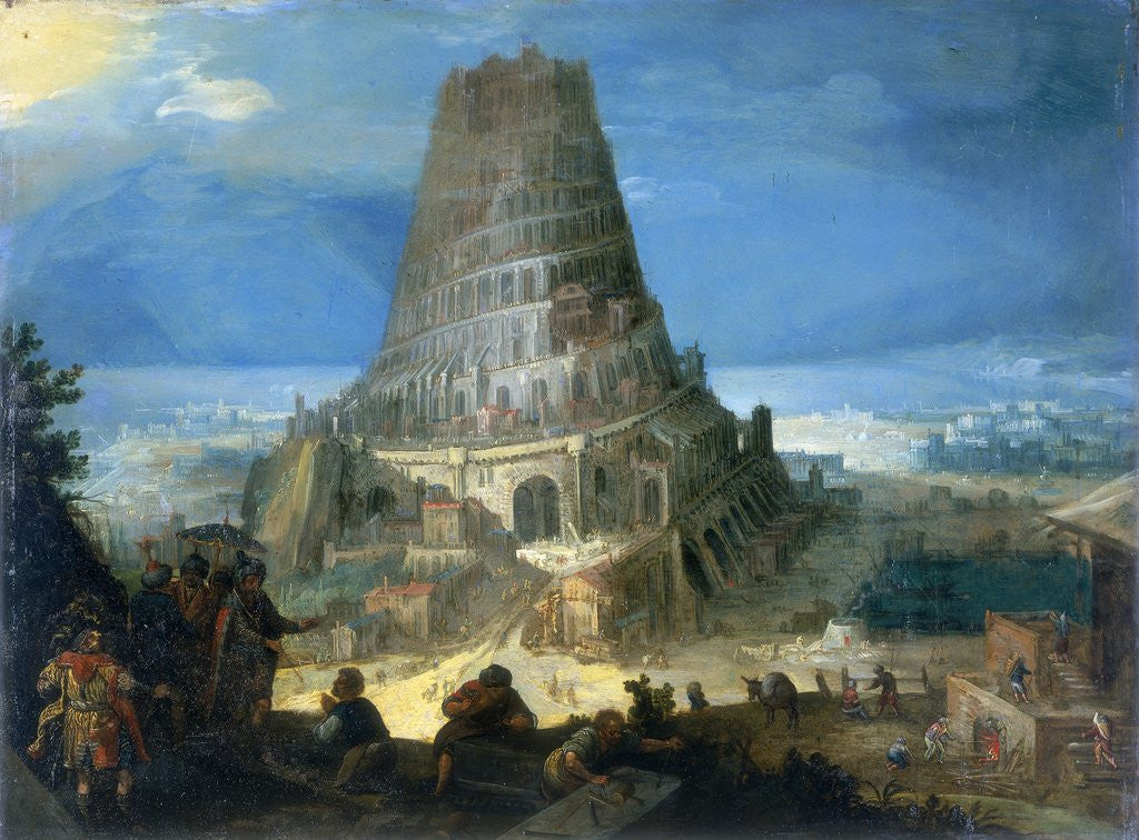 Detail of The Tower of Babel by Lucas van Valckenborch