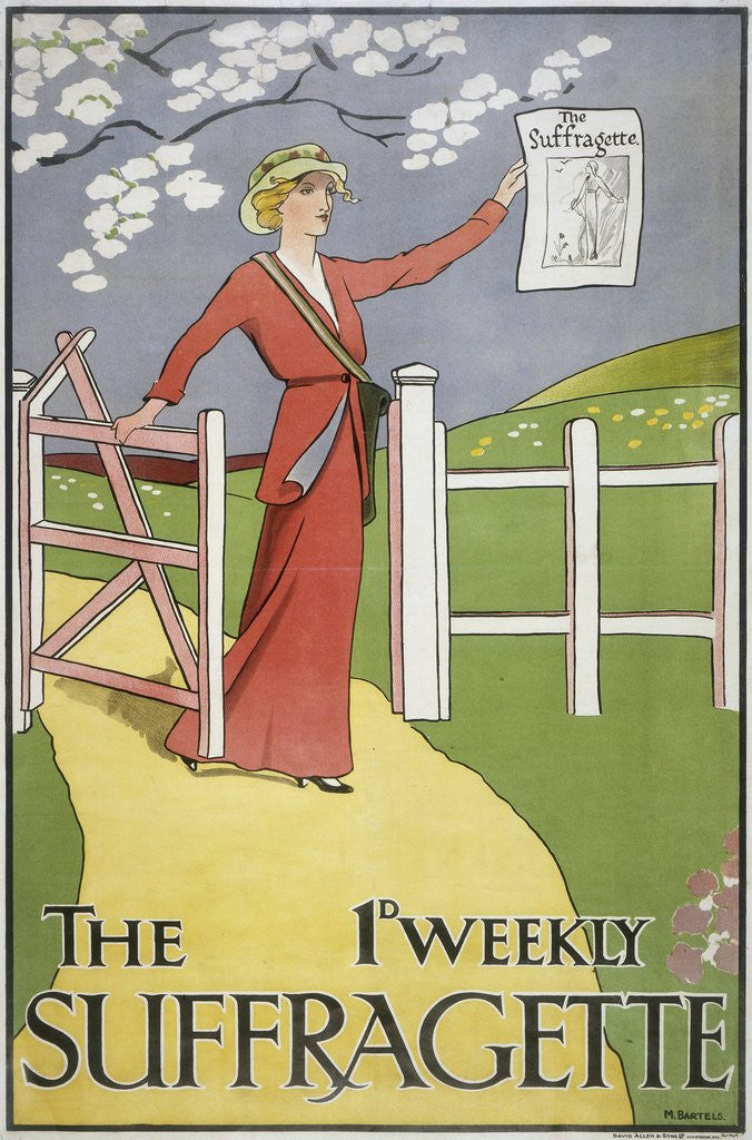Detail of Poster for The Suffragette newspaper by Anonymous