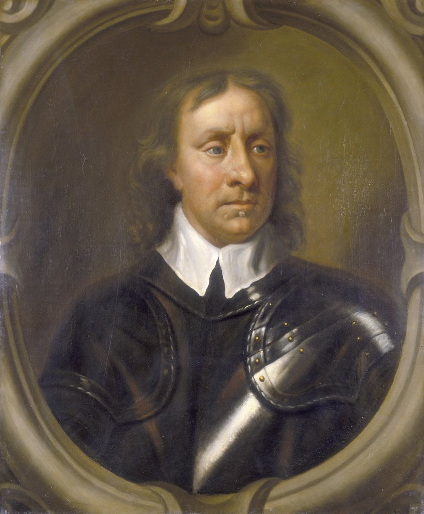 Detail of Portrait of Oliver Cromwell by Anonymous
