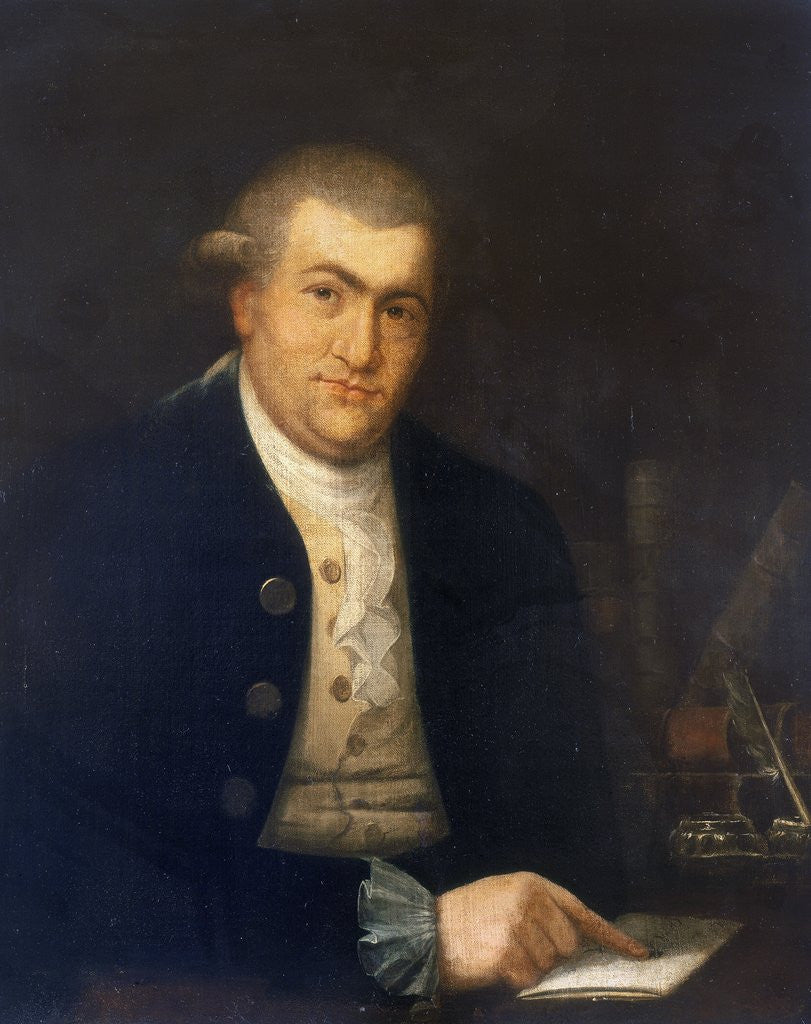 Detail of Portrait of David Garrick by Anonymous