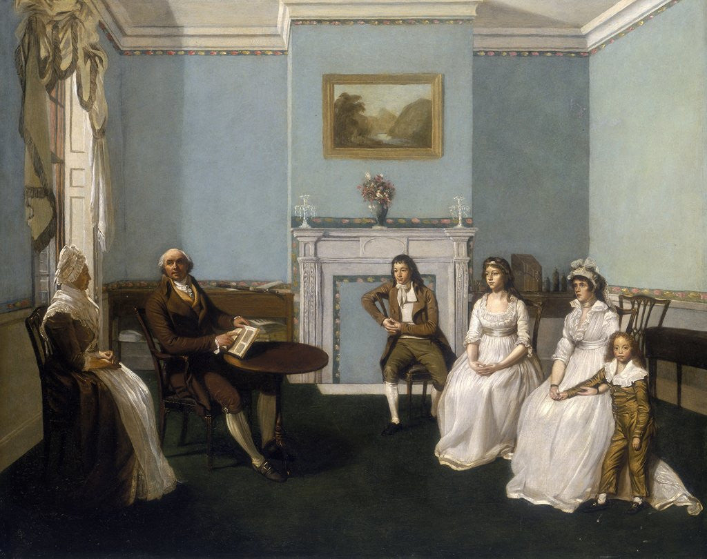Detail of John Middleton with His Family in His Drawing Room by Anonymous
