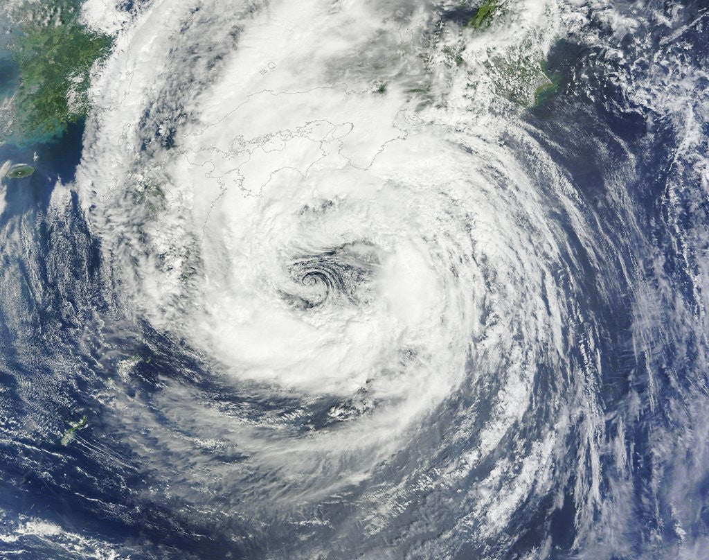 Detail of Satellite View of Tropical Storm Talas by Anonymous