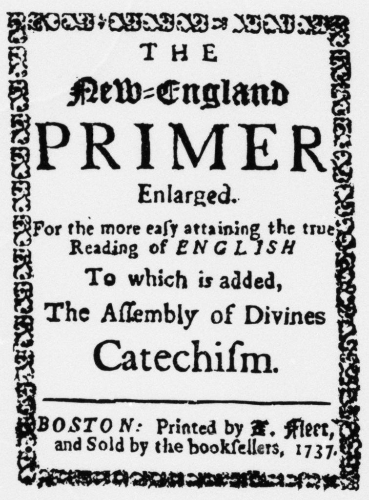 Detail of The New England Primer, 1737 by Anonymous