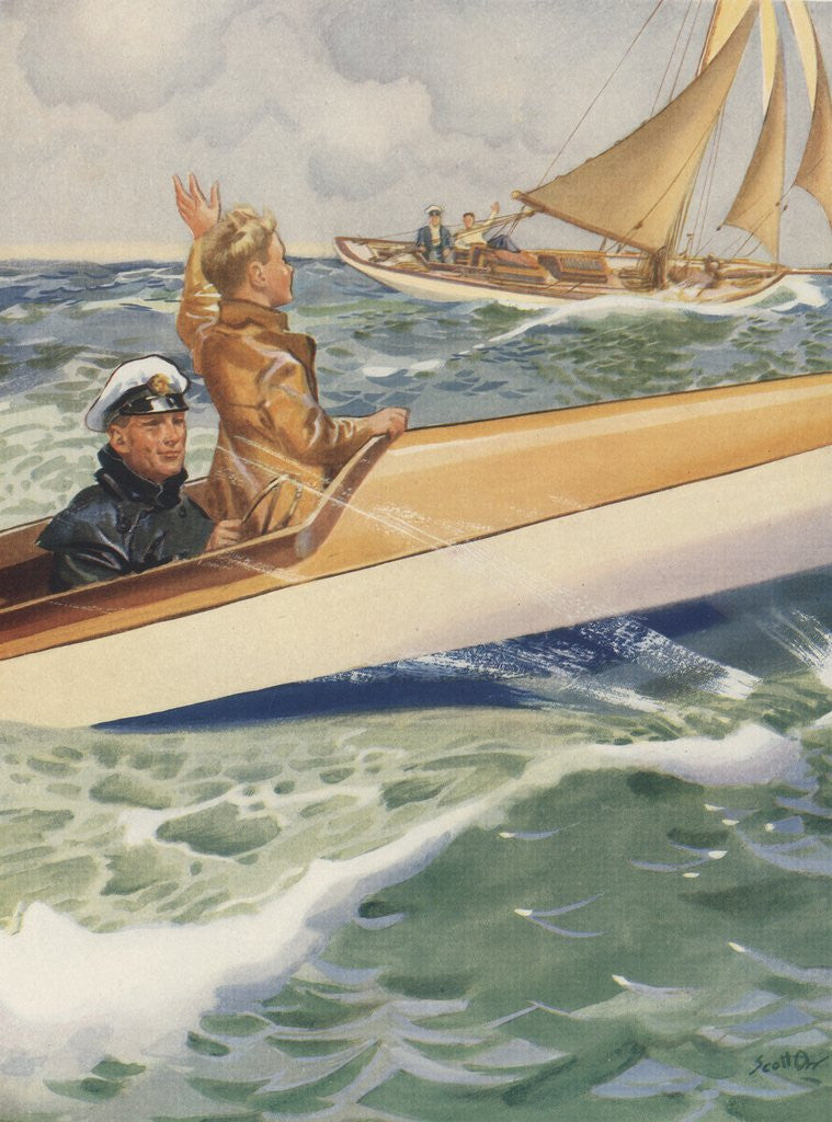Detail of Speed, Sail and Spray by Anonymous