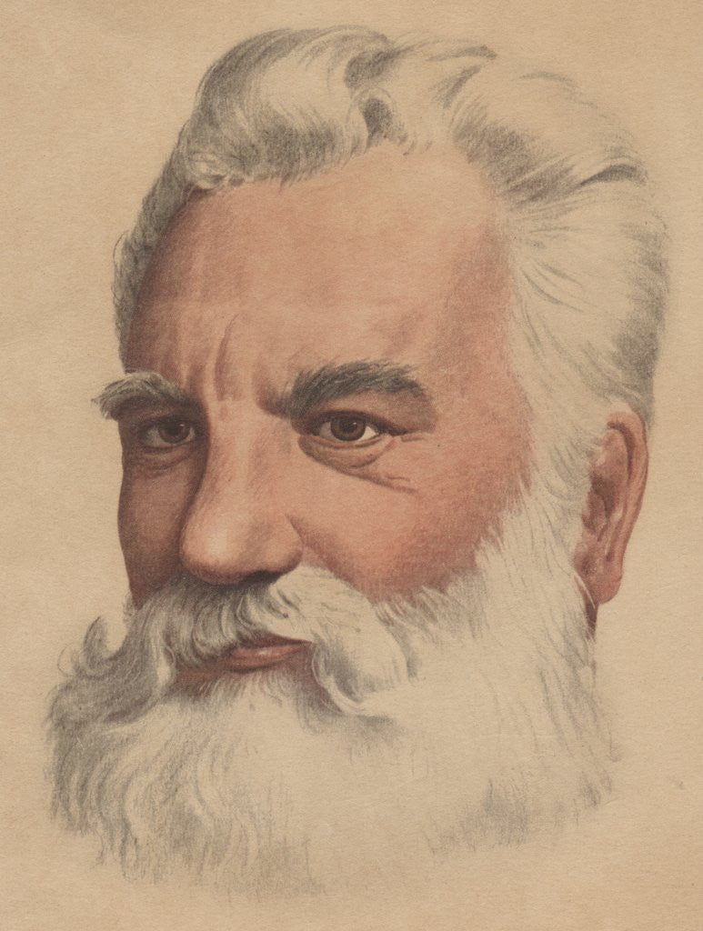 Detail of Portrait of Alexander Graham Bell by Anonymous