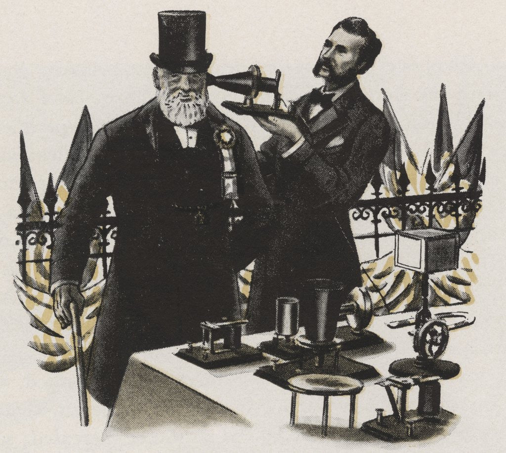 Detail of Portrait of Alexander Graham Bell by Anonymous