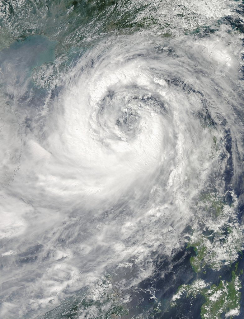 Detail of Typhoon Nesat by Anonymous