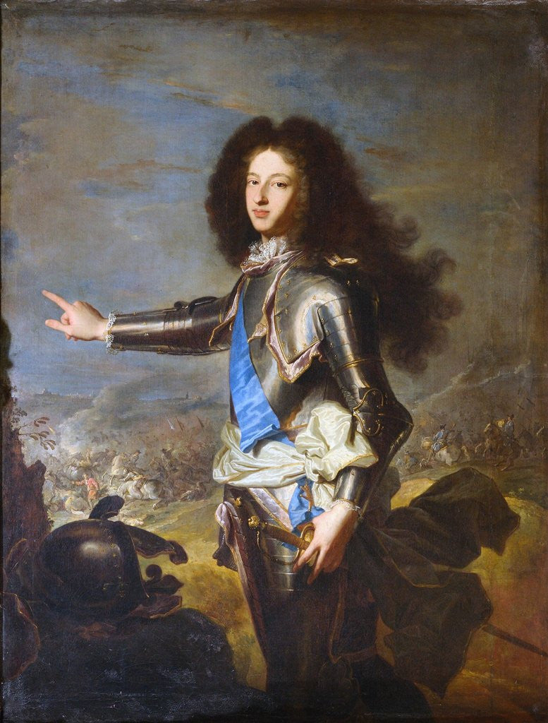 Detail of Louis de France, Duke of Burgundy by Hyacinthe Rigaud