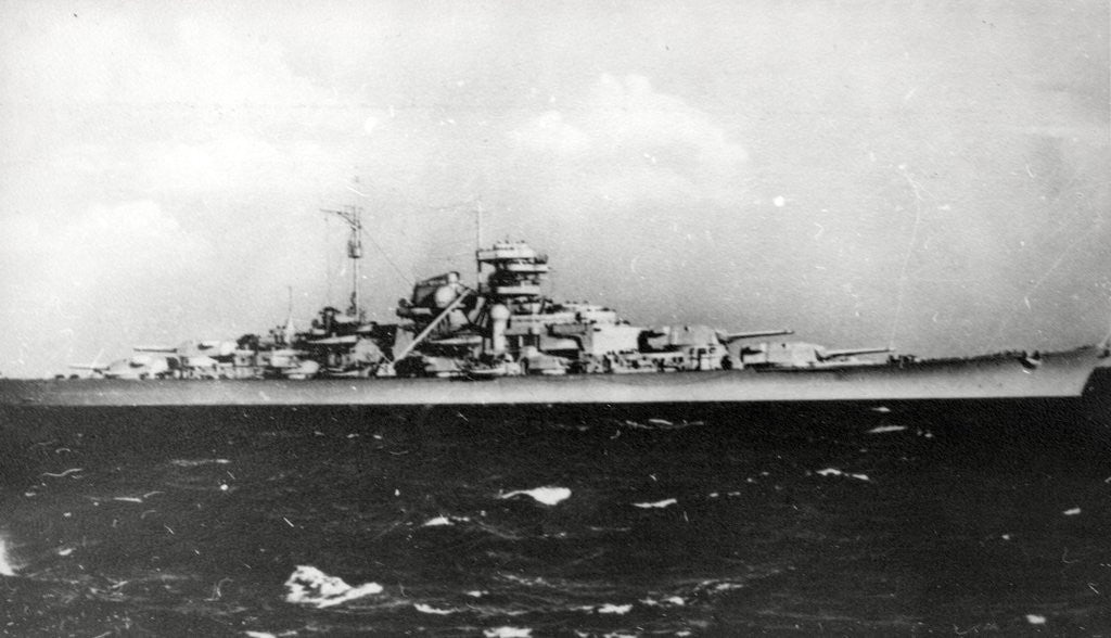 Detail of The Bismark - German battleship by Anonymous
