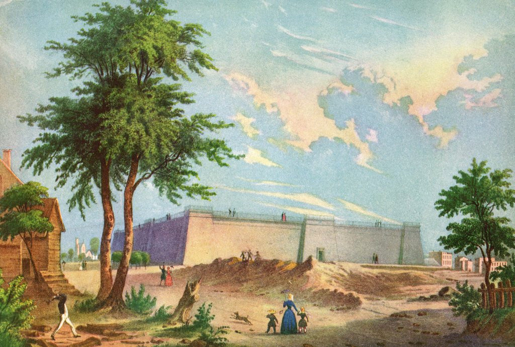 Detail of Croton Reservoir in New York City by Anonymous