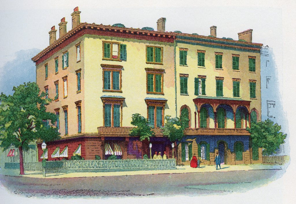 Detail of Delmonico's Restaurant in Manhattan by Anonymous