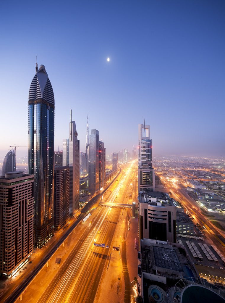 Detail of City Skyline, Dubai, UAE by Corbis