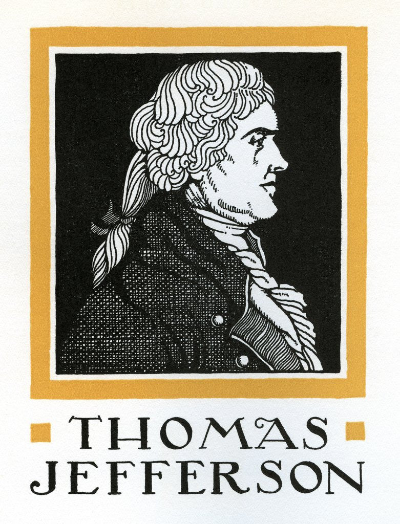 Detail of Thomas Jefferson by Corbis