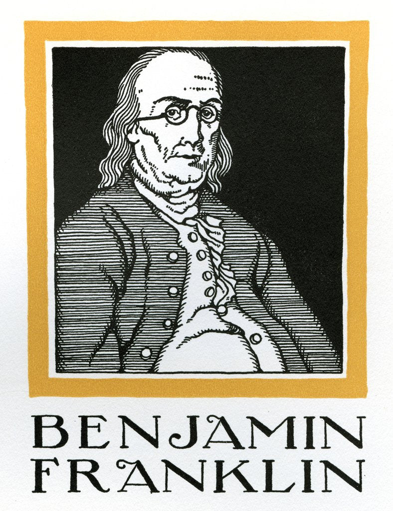 Detail of Benjamin Franklin by Anonymous